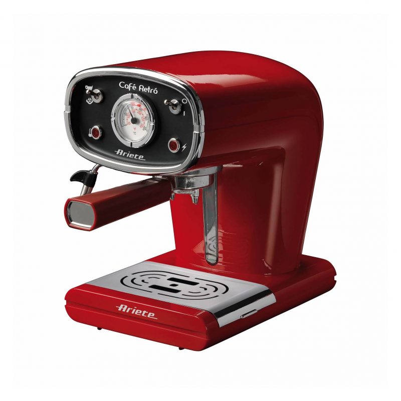 Red Portable Electric Espresso Maker 3 or 6 Cups/Cafetera Roja Portable  Electrica Espresso de 3 o 6 Tasas 